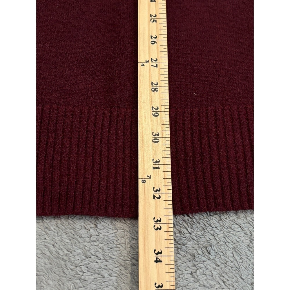 NWT Bloomchic Sweater Womens 12 Red Cowl Neck Burgundy Sweatshirt - Picture 5 of 6